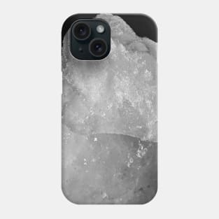 Ice on a Black Background Phone Case