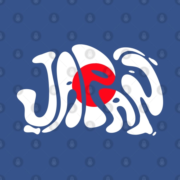 Japan Flag Typeface by yogisnanda