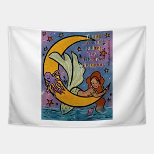 Mermaid on the Moon Tapestry