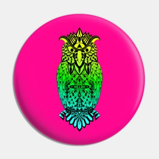 boho style wisdom owl pattern ecopop Pin