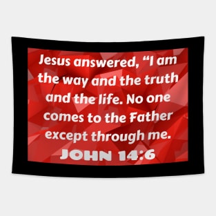 Bible Verse John 14:6 Tapestry