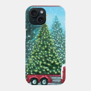 Christmas Truck Pass By Wonderful Christmas Trees Farming Through The Year Phone Case