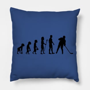 Ice Hockey Human Evolution 2 Pillow