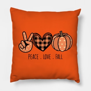 Peach, Love, And Fall Pillow