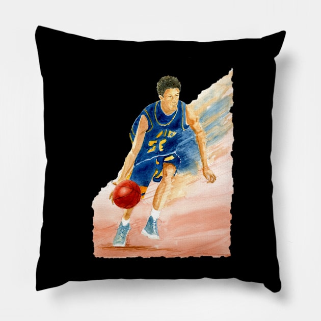 Basketball Action Pillow by MMcBuck