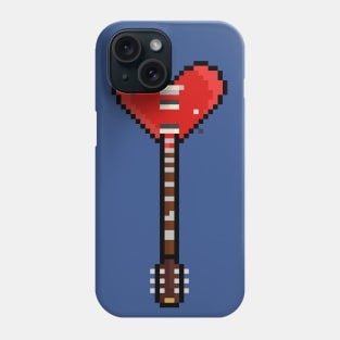 Pixel Poker Suit Heart Guitar Phone Case