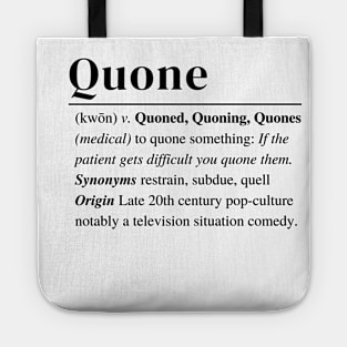 Quone Definition Tote