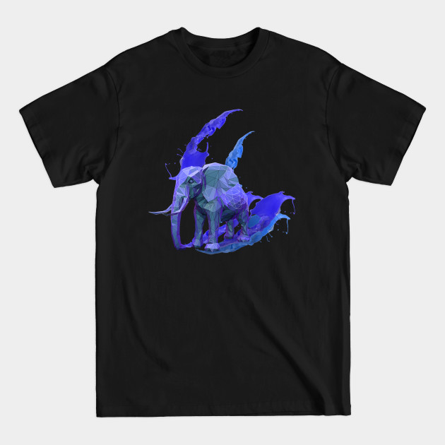 Disover Blue Elephant - Animals - T-Shirt