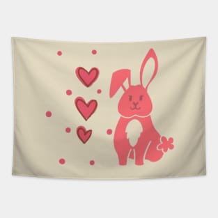 Full of Love Bunny Tapestry