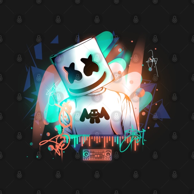 Marshmello | Electro Party Graffiti by DenielHast