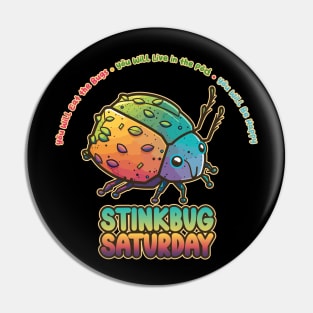 Stinkbug Saturday Kawaii Bug Buffet Pin