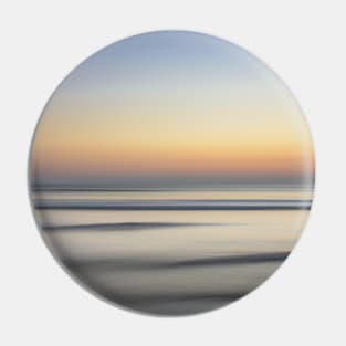 SCENERY 13 - White Sand Beach Blue Sky Horizon Pin