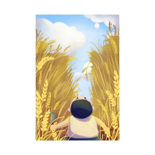 Little Boy In The Field by MariaStore