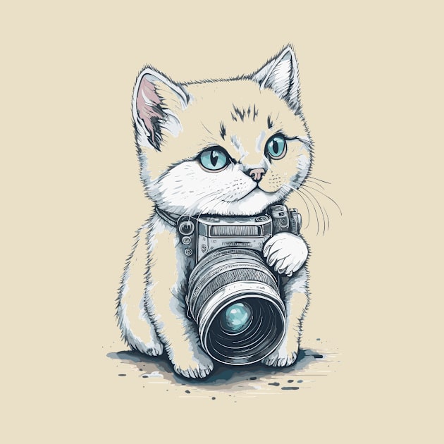 Photographer Cat by Maria Murtaza