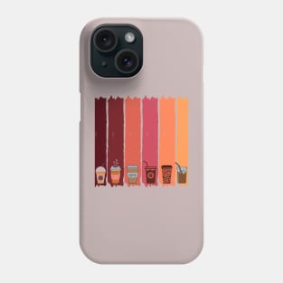 coffee mugs colors design Phone Case