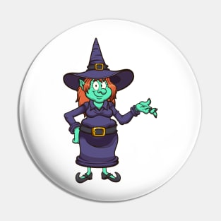 Cute Witch Pin