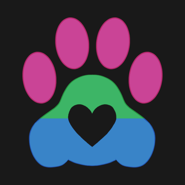 Pride Paw: Polysexual Pride by SkyBlueArts