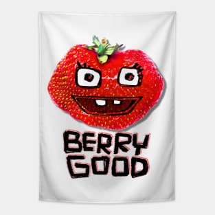 Berry Good Funny Strawberry Tapestry