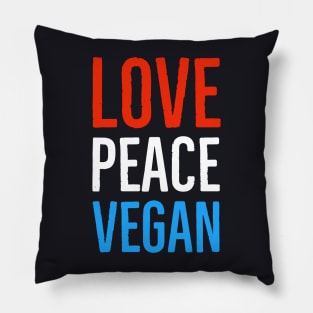 Love Peace Vegan Pillow