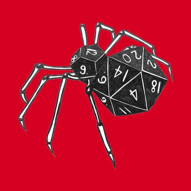 Dice Spider 20 sided and 12 sided by Joseph Baker