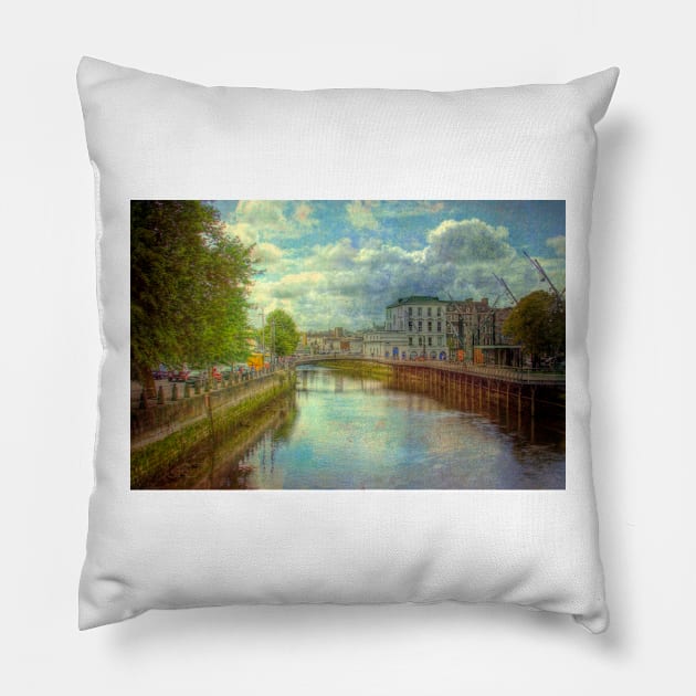 The City of Cork, Southern Ireland Pillow by Mark Richards