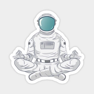 Meditating Astronaut Magnet