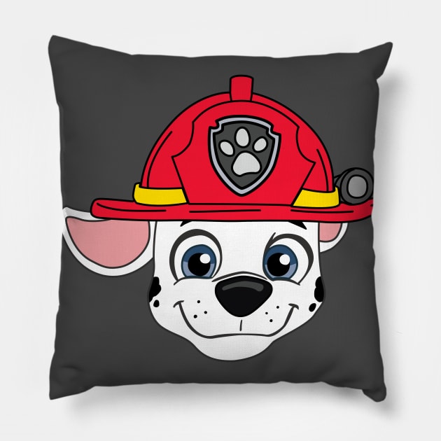 Paw Marshall Pillow by JamesCMarshall