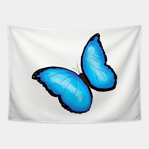 Morpho Butterfly Tapestry by AnabellaCor94