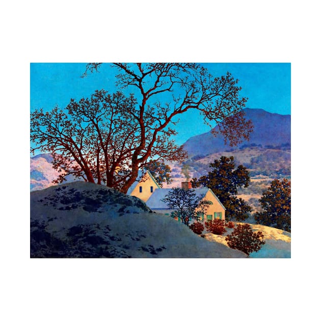 Maxfield Parrish Early Morning First Snow Windsor Vermont Art Print Neo-Classical by ZiggyPrint