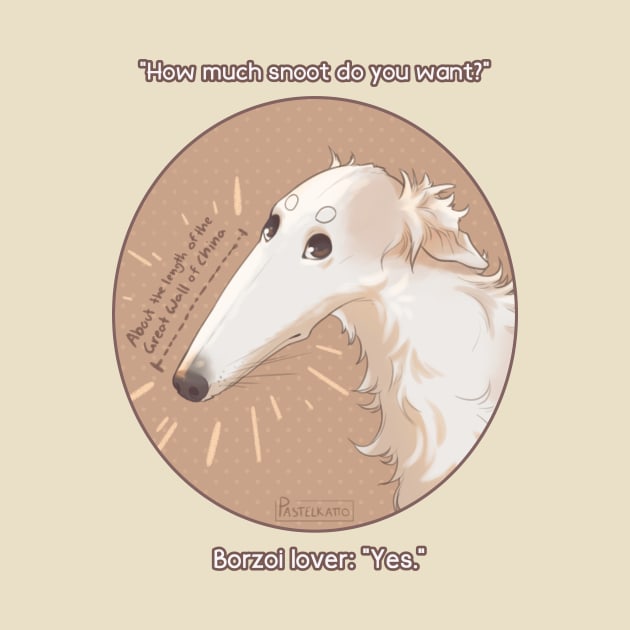 Borzoi Lover by Pastelkatto