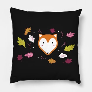 Cute pinky fox Pillow