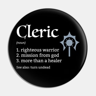 D&D Cleric Class Definition Pin