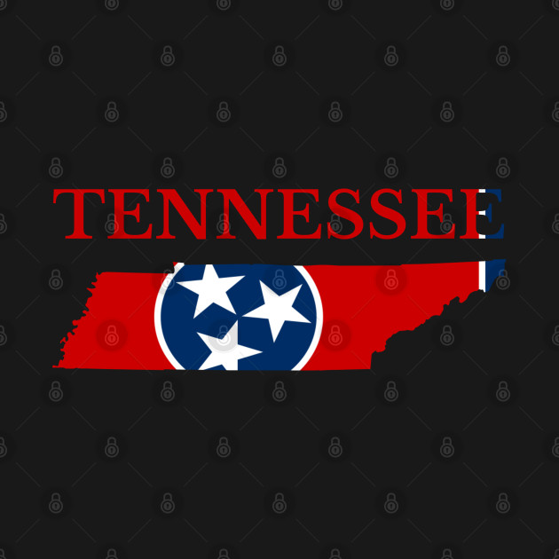 Disover Tennessee Flag Map - Tennessee - T-Shirt