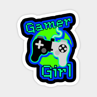 Gamer Girl Gaming Design Magnet