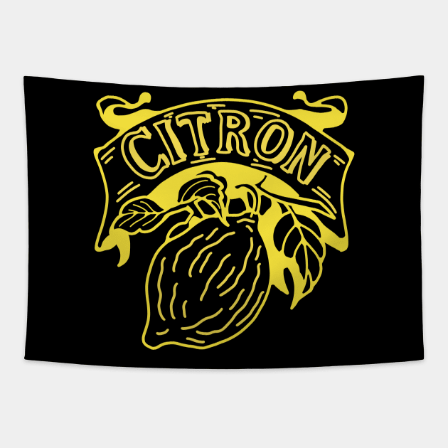 Lemons Tapestry by Autistique