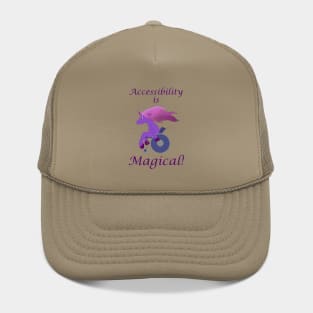 Accessibility is magical disabled unicorn Hat