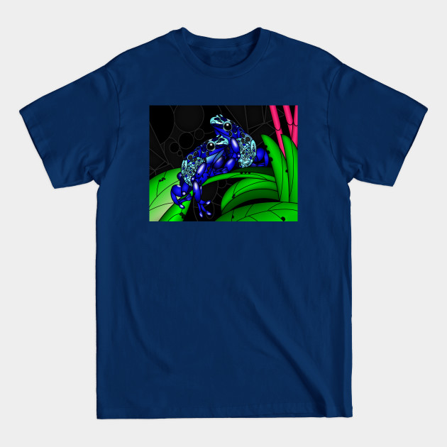 Discover Beautiful Unique Blue Dart Frogs - Frog Lovers - T-Shirt