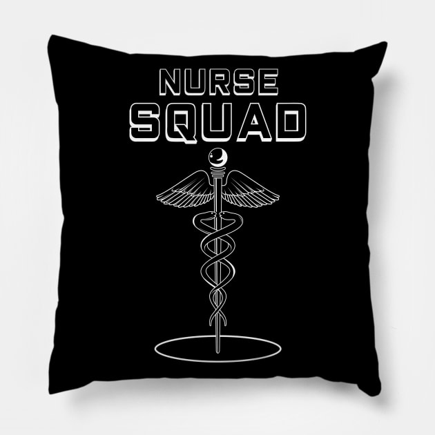 Nurse squad Pillow by Markus Schnabel