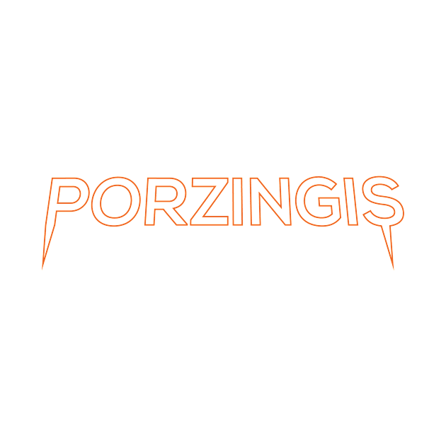 Porzingis Orange Outline by monitormonkey