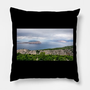 Croatian Coast at Klada Pillow