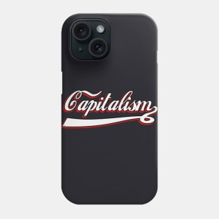 Capitalism typography Phone Case