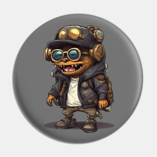 Cute steam punk Monster Pin