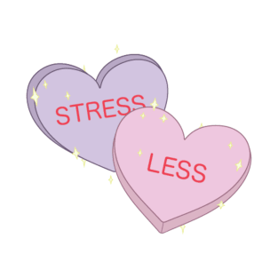 Stress Less Candy Hearts T-Shirt