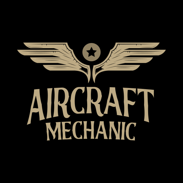 Aircraft Mechanic Aviation Airplane Maintenance by Foxxy Merch