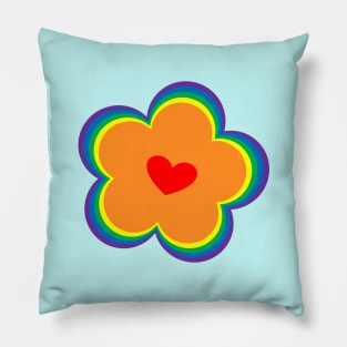 Rainbow flower Pillow