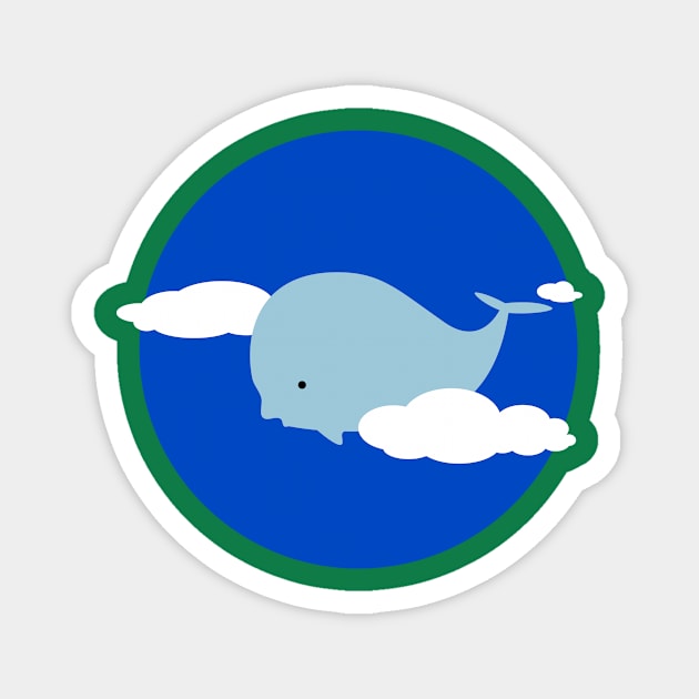 Whale in the clouds Magnet by schlag.art