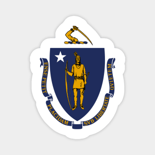 The Commonwealth of Massachusetts Flag Magnet