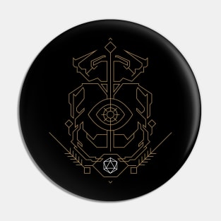 D20 Scarab Dice Pin