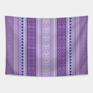 Shades Of Violet Pattern Design Tapestry