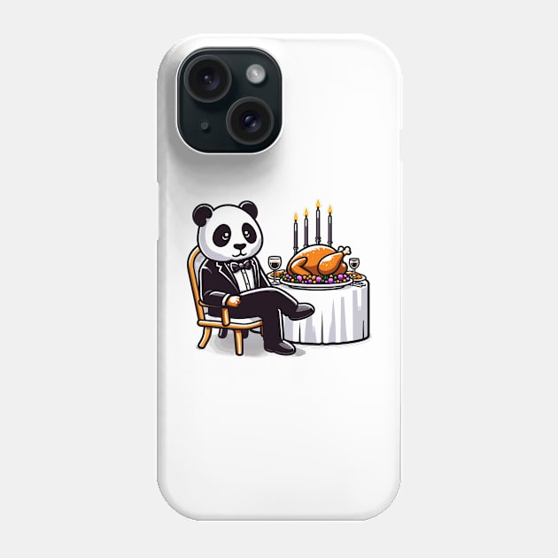 Happy Thanksgiving Giant Panda Phone Case by Graceful Designs